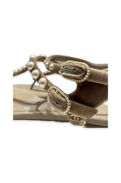 Chanel Vintage Vintage Schoenen Pre-owned Leather Sandals Brown -Goedkope Chanel Vintage winkel 3a5ae680208d426711820bb1bb6f057e