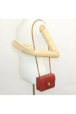 Chanel Vintage Vintage Tassen Pre-owned Leather Flap Bag Red -Goedkope Chanel Vintage winkel 3c367d66524f43acb0a522aa69fcd81e