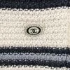 Chanel Vintage Vintage Tops PRE-OWNED Knitted Tank Top In Cotton Silk With Stripes Beige