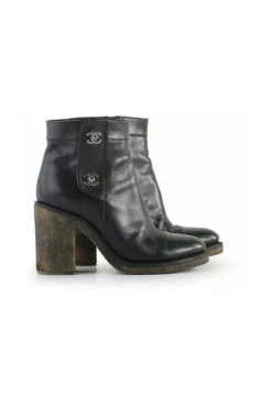 Chanel Vintage Vintage Schoenen Pre-owned Boots Black -Goedkope Chanel Vintage winkel 3cb7833381327de58420d914d518566c