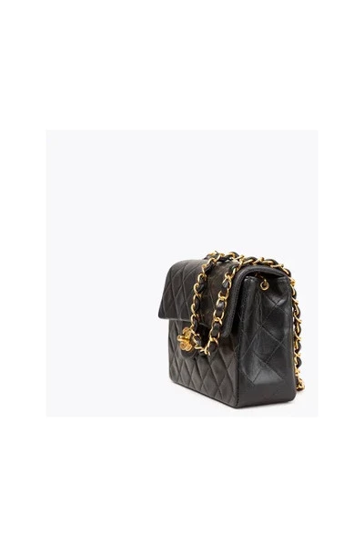 Chanel Vintage Vintage Tassen Pre-owned Canvas Chanel-bags Black 4 Chanel Vintage Vintage Tassen Pre-owned Canvas Chanel-bags Black - Afbeelding 4