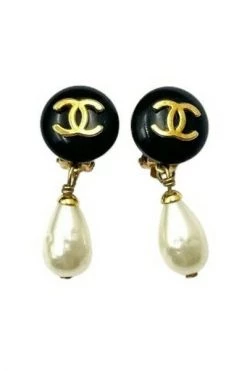 Chanel Vintage Vintage Sieraden Pre-owned Pearl Chanel-jewelry Black -Goedkope Chanel Vintage winkel 3d7f883e829ffdc5eada043753d3ea93