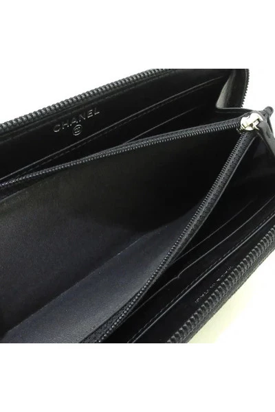 Chanel Vintage Vintage Accessoires Pre-owned Leather Wallets Black 5 Chanel Vintage Vintage Accessoires Pre-owned Leather Wallets Black - Afbeelding 5