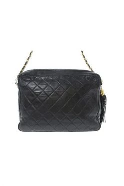 Chanel Vintage Vintage Tassen Pre-owned Leather Chanel-bags Black