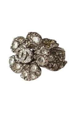 Chanel Vintage Vintage Sieraden Pre-owned Metal Chanel-jewelry Gray