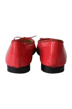 Chanel Vintage Vintage Schoenen Flats Red