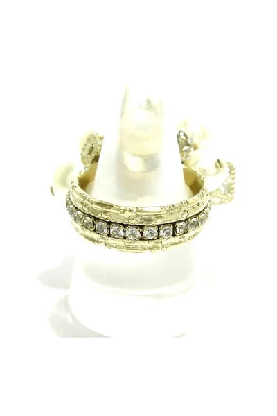 Chanel Vintage Vintage Sieraden Pre-owned Metal Rings Yellow 5 Chanel Vintage Vintage Sieraden Pre-owned Metal Rings Yellow - Afbeelding 5