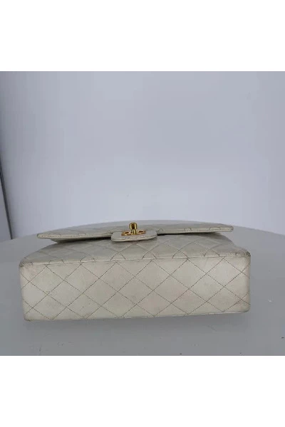 Chanel Vintage Vintage Tassen Pre-owned Leather Chanel-bags White 3 Chanel Vintage Vintage Tassen Pre-owned Leather Chanel-bags White - Afbeelding 3