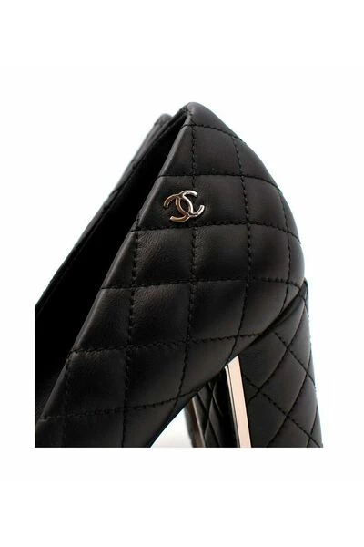 Chanel Vintage Vintage Schoenen Pre-owned Pumps Black 2 Chanel Vintage Vintage Schoenen Pre-owned Pumps Black - Afbeelding 2