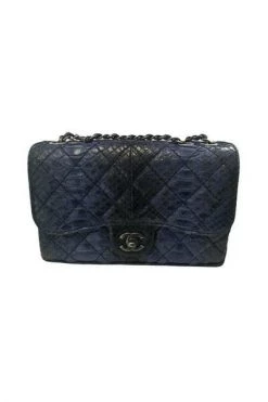 Chanel Vintage Vintage Tassen Pre-owned Timeless Blue -Goedkope Chanel Vintage winkel 43e1ba9ffda29f59e62931aaa6fcd27b