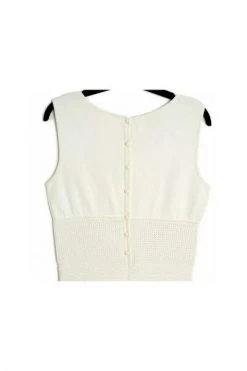 Chanel Vintage Vintage Jurken Pre-owned Dress White -Goedkope Chanel Vintage winkel 447fc986c435b6345ce60e1c1e4a1fd3