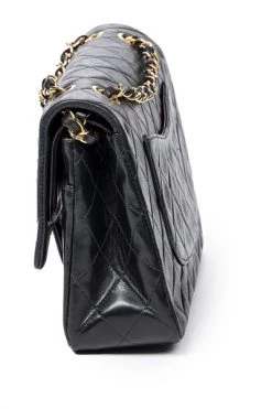 Chanel Vintage Vintage Tassen Pre-owned Medium Double Flap Bag Black -Goedkope Chanel Vintage winkel 4569893cde30f32a7ac7cb2c9319f723