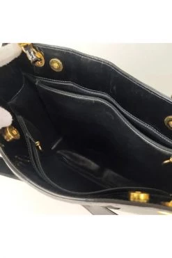 Chanel Vintage Vintage Tassen Pre-owned Leather Chanel-bags Black -Goedkope Chanel Vintage winkel 458f231953d95ab844ef4dca4d038540