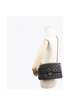 Chanel Vintage Vintage Tassen Pre-owned Medium Double Flap Bag Black -Goedkope Chanel Vintage winkel 46e52179f4a66bdb8114b0612ebf31d6