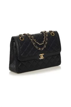 Chanel Vintage Vintage Tassen Pre-owned Leather Chanel-bags Black