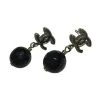 Chanel Vintage Vintage Sieraden Pre-owned Metal Earrings Gray