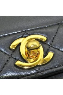 Chanel Vintage Vintage Tassen Pre-owned Shoulder Bags Black -Goedkope Chanel Vintage winkel 4766c77a1b4075ce324327c1528fb5be