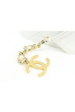 Chanel Vintage Vintage Accessoires Pre-owned Leather Belts White -Goedkope Chanel Vintage winkel 487506d2fa25ec556eca94fec5f4b877