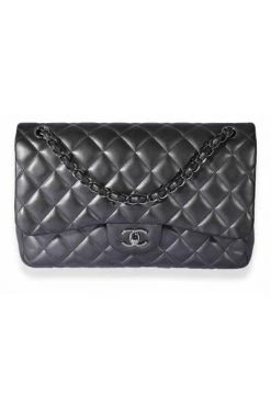 Chanel Vintage Vintage Tassen Shoulder Bags Black -Goedkope Chanel Vintage winkel 48cad356685538aa43bcd5f62067cfa2
