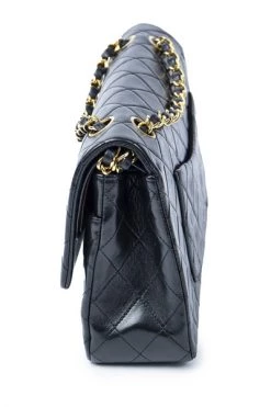 Chanel Vintage Vintage Tassen Pre-owned Medium Double Flap Bag Black -Goedkope Chanel Vintage winkel 48fd73c77eecb28a92f1d48828096a93