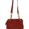 Chanel Vintage Vintage Tassen Pre -owned Leather Tote Red