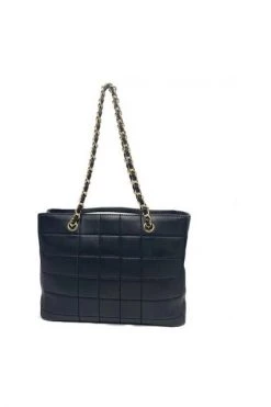 Chanel Vintage Vintage Tassen Black Leather Chanel Chocolate Bar Bag Black -Goedkope Chanel Vintage winkel 4a771515eb11f5cc64c3dff8c5003c68