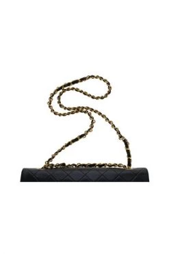 Chanel Vintage Vintage Tassen Pre-owned Medium Double Flap Bag Black