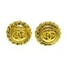 Chanel Vintage Vintage Sieraden Pre-owned Metal Earrings Yellow