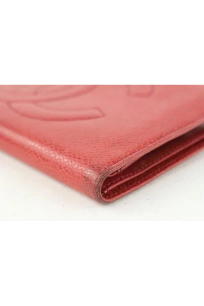 Chanel Vintage Vintage Accessoires Pre-owned Leather Wallets Red 6 Chanel Vintage Vintage Accessoires Pre-owned Leather Wallets Red - Afbeelding 6