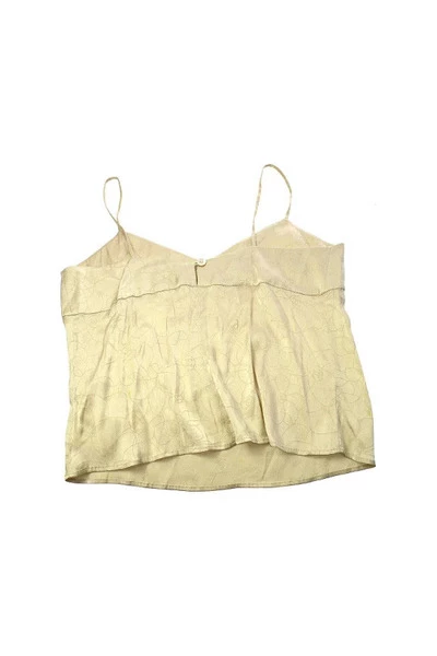 Chanel Vintage Vintage Tops Pre-owned Silk Tops Yellow 2 Chanel Vintage Vintage Tops Pre-owned Silk Tops Yellow - Afbeelding 2