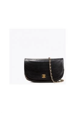 Chanel Vintage Vintage Tassen Black Leather Chanel Shoulder Bag Black -Goedkope Chanel Vintage winkel 4bd58211c3f1cdf765efa830db66af8d