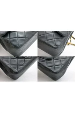 Chanel Vintage Vintage Tassen Pre-owned Medium Double Flap Bag Black