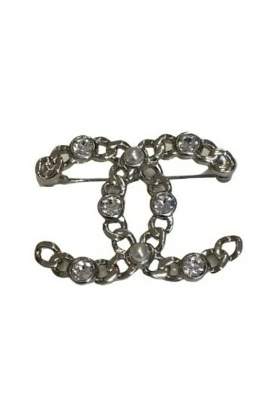 Chanel Vintage Vintage Sieraden Pre-owned Metal Chanel-jewelry Gray 4 Chanel Vintage Vintage Sieraden Pre-owned Metal Chanel-jewelry Gray - Afbeelding 4