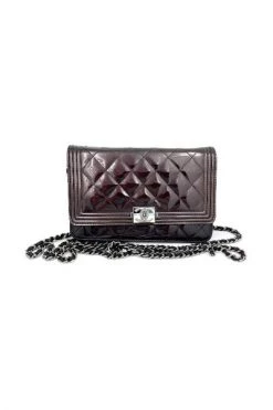 Chanel Vintage Vintage Tassen Pre-owned Leather Chanel-bags Purple