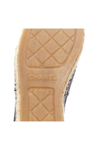 Chanel Vintage Vintage Schoenen Pre-owned Leather Espadrilles Blue 5 Chanel Vintage Vintage Schoenen Pre-owned Leather Espadrilles Blue - Afbeelding 5