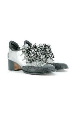 Chanel Vintage Vintage Schoenen Pre-owned Bottines En Cuirl Gray -Goedkope Chanel Vintage winkel 4e776ff448b3af899b0f123a40f8b6fc