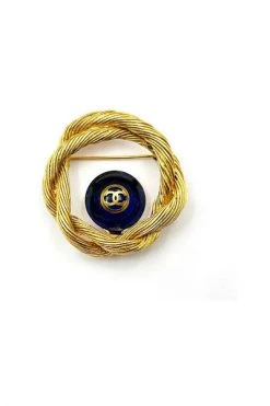 Chanel Vintage Vintage Sieraden Pre-owned Metal Chanel-jewelry Yellow