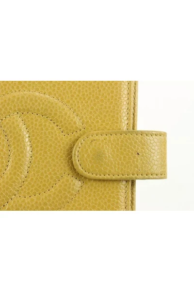 Chanel Vintage Vintage Accessoires Pre-owned Leather Home-office Yellow 6 Chanel Vintage Vintage Accessoires Pre-owned Leather Home-office Yellow - Afbeelding 6