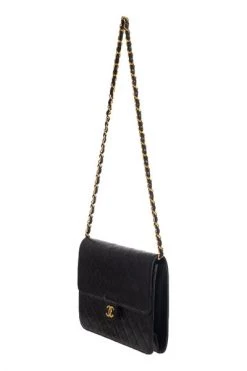 Chanel Vintage Vintage Tassen Pre-owned Shoulder Bag Black -Goedkope Chanel Vintage winkel 5031d03e83562f7916c7a832b23f5926