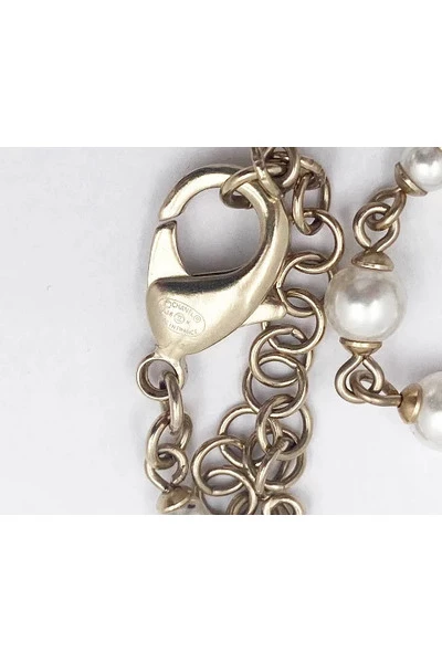 Chanel Vintage Vintage Sieraden Pre-owned Metal Chanel-jewelry Yellow 2 Chanel Vintage Vintage Sieraden Pre-owned Metal Chanel-jewelry Yellow - Afbeelding 2