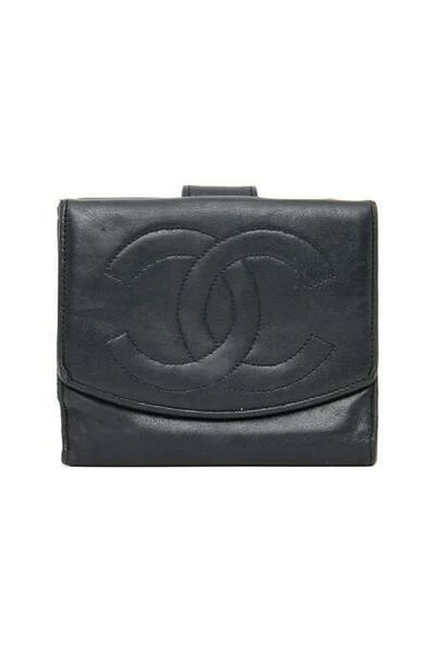 Chanel Vintage Vintage Accessoires Pre-owned Wallet Black 5 Chanel Vintage Vintage Accessoires Pre-owned Wallet Black - Afbeelding 5