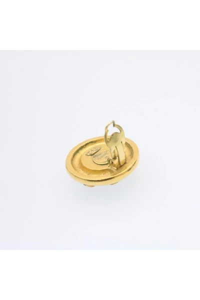 Chanel Vintage Vintage Sieraden Pre-owned Chanel Earring Yellow 3 Chanel Vintage Vintage Sieraden Pre-owned Chanel Earring Yellow - Afbeelding 3