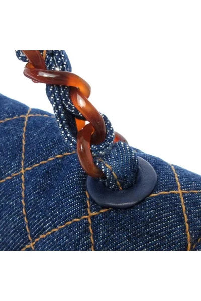 Chanel Vintage Vintage Tassen Pre-owned Denim Chanel-bags Blue 2 Chanel Vintage Vintage Tassen Pre-owned Denim Chanel-bags Blue - Afbeelding 2