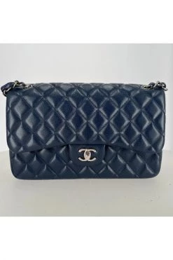 Chanel Vintage Vintage Tassen Pre-owned Bag Blue -Goedkope Chanel Vintage winkel 509490cba72e5ca57d3d239ebc4f3831