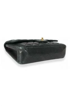 Chanel Vintage Vintage Tassen Pre-owned Medium Double Flap Bag Black