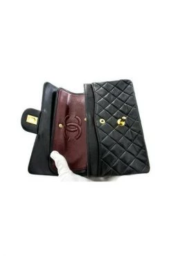 Chanel Vintage Vintage Tassen Pre-owned Leather Shoulder Bag Black