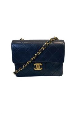 Chanel Vintage Vintage Tassen Pre-owned Leather Chanel-bags Blue -Goedkope Chanel Vintage winkel 52dfbfd2d936933dcd3ea475506b8246