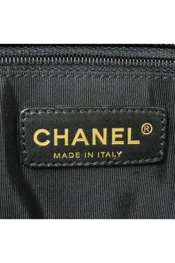 Chanel Vintage Vintage Tassen Tote Bags Black