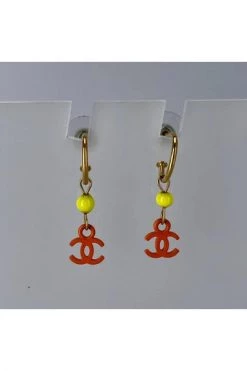 Chanel Vintage Vintage Sieraden Pre-owned Metal Chanel-jewelry Yellow -Goedkope Chanel Vintage winkel 56d7f9e3a42a93372f311e22cab72159