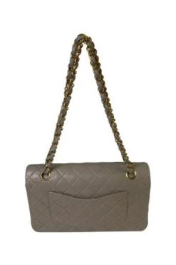 Chanel Vintage Vintage Tassen Pre-owned Leather Chanel-bags Gray -Goedkope Chanel Vintage winkel 5707ae03e9ac1da5013eaba884dbe09f